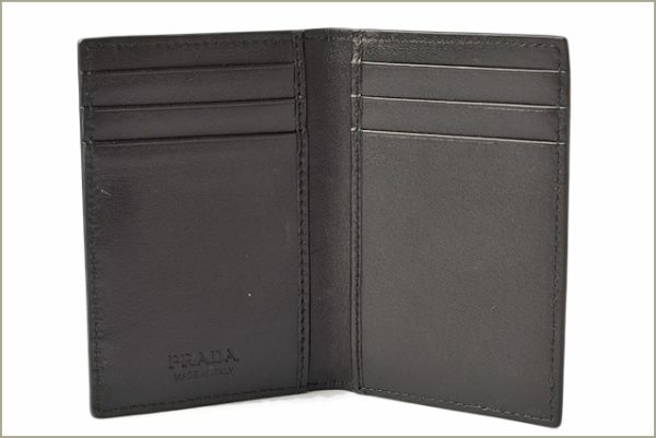 p 17 133 3 Prada Card Case Card Holder Saffiano Nero