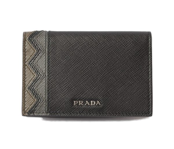 p 17 135 1 Prada Card Case Card Holder Saffiano Nero Mimetic