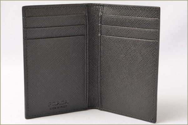 p 17 135 4 Prada Card Case Card Holder Saffiano Nero Mimetic