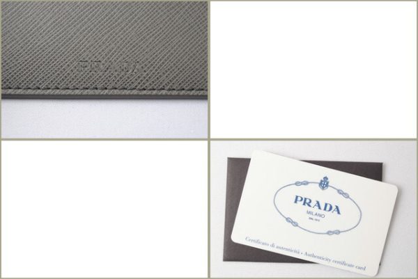 p 17 143 6 Prada Card Case Wallet Saffiano Greche Marmo Astral