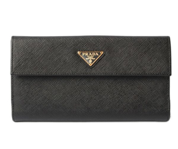 p 17 151 1 Prada 3 FWallet Saffiano Nero