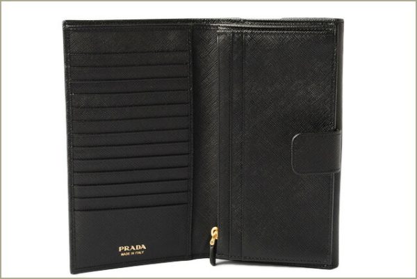 p 17 151 2 Prada 3 FWallet Saffiano Nero