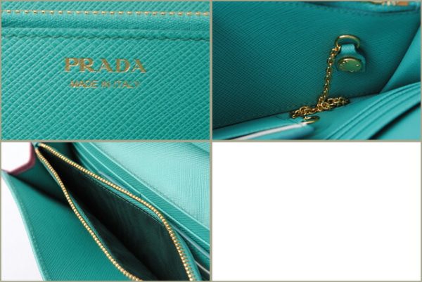 p 17 155 6 Prada Long Wallet Pass Case Saffiano Begonia