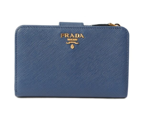 p 17 156 1 Prada Folding Wallet Saffiano Multi Blue