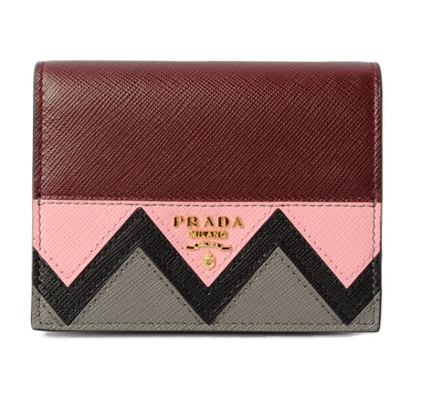 p 17 162 1 Prada Folding Wallet Saffiano Greche Granato Peta