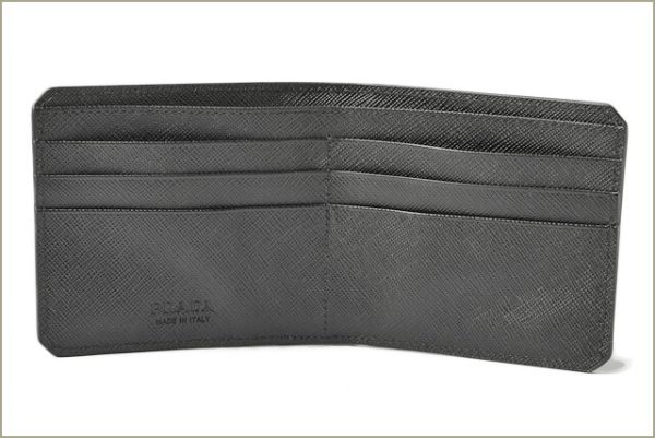 p 17 166 2 Prada Folding Wallet Saffiano Black