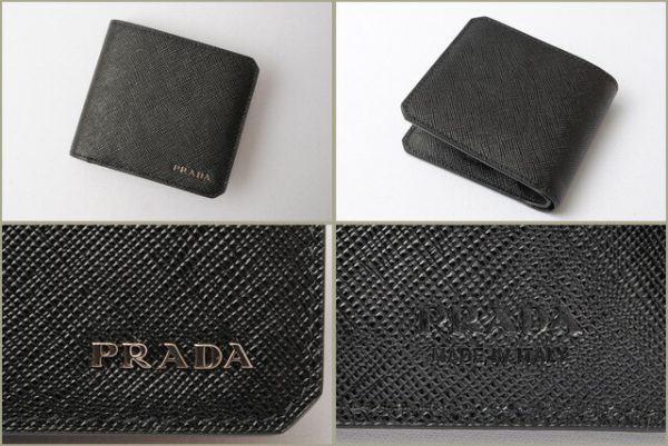 p 17 166 3 Prada Folding Wallet Saffiano Black