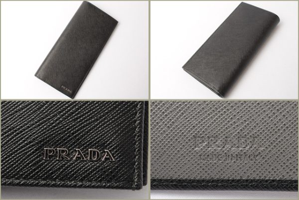 p 18 004 3 Prada Long Wallet Black