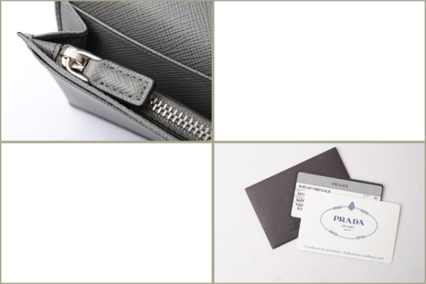 p 18 004 6 Prada Long Wallet Black