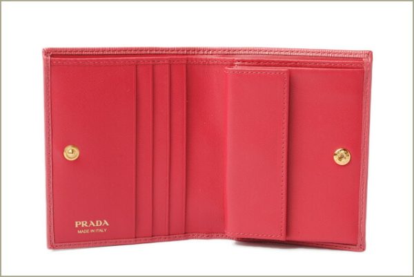 p 18 005 2 Prada Mini Wallet Folding Wallet Peonia