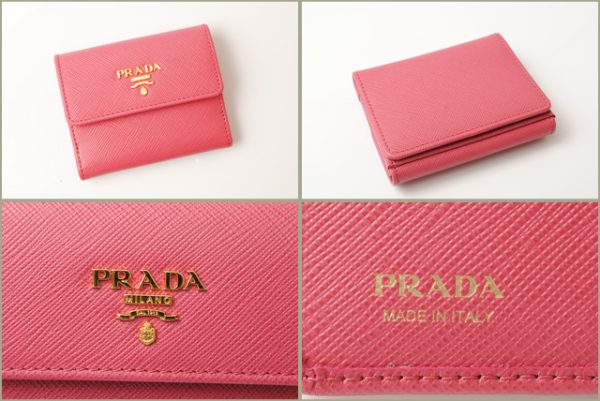 p 18 016 5 Prada Mini Wallet Folding Wallet Saffiano Peonia