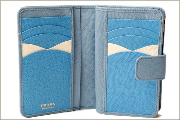 p 18 026 2 Prada Folding Wallet Saffiano Multi Astrale