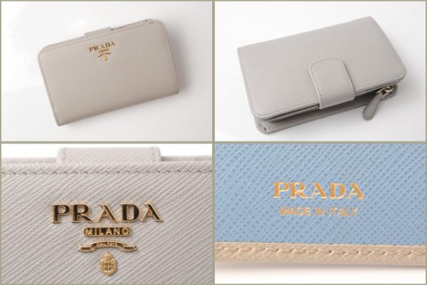 p 18 031 6 Prada Folding Wallet Saffiano Multi Black