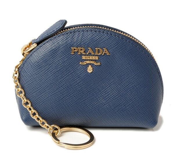 p 18 035 1 Prada Coin Case Saffiano Metal Bag Blue