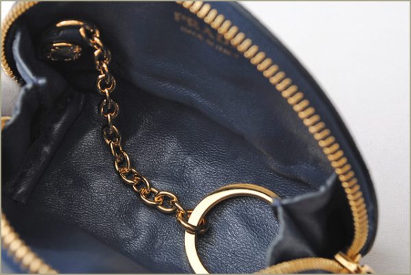 p 18 035 4 Prada Coin Case Saffiano Metal Bag Blue