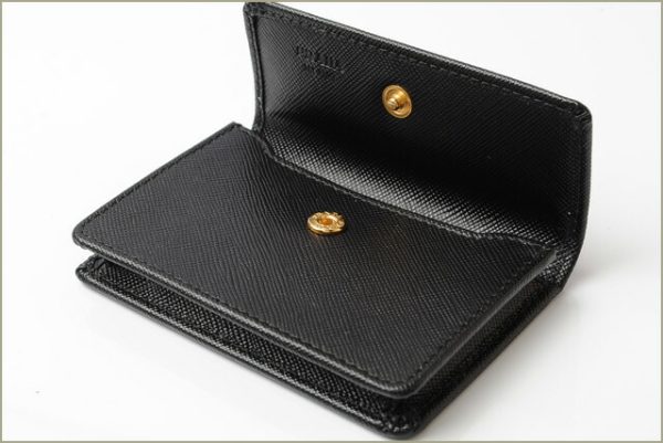 p 18 040 3 Prada Card Case Black