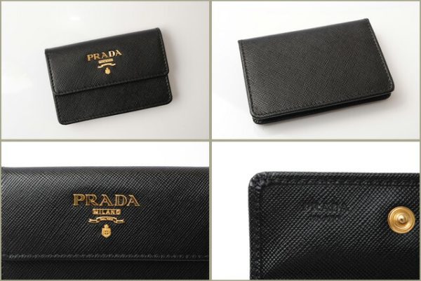 p 18 040 4 Prada Card Case Black