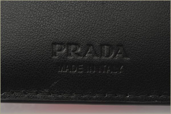 p 18 065 8 Prada Folding Wallet Comic Black