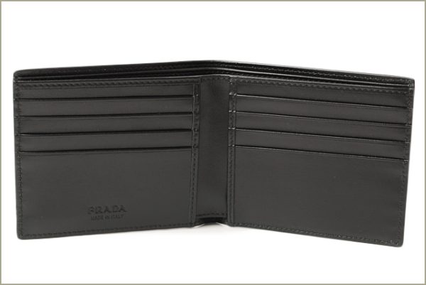 p 18 067 2 Prada Folding Wallet Comic Black