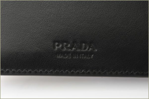 p 18 067 6 Prada Folding Wallet Comic Black