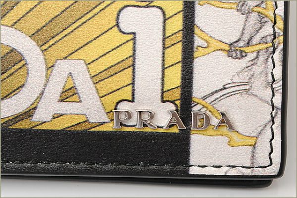 p 18 067 7 Prada Folding Wallet Comic Black