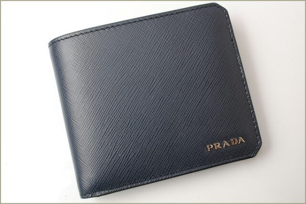 p 18 071 5 Prada Folding Wallet Saffiano Baltico