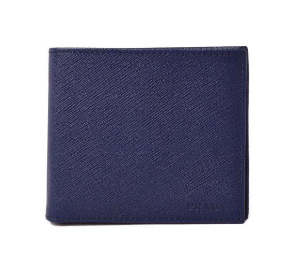 p 18 137 1 Prada Folding Wallet Saffiano Blue