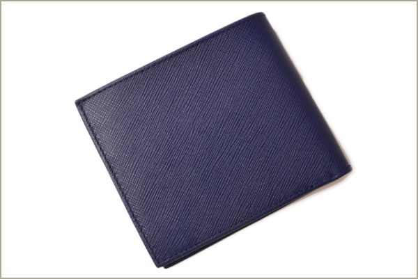 p 18 137 3 Prada Folding Wallet Saffiano Blue