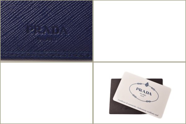 p 18 137 7 Prada Folding Wallet Saffiano Inchiostro