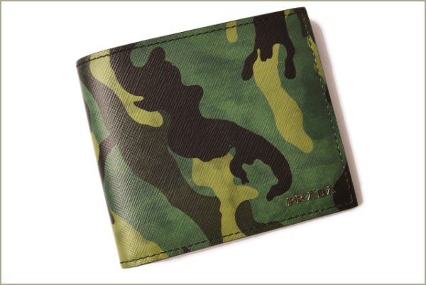 p 18 138 2 Prada Folding Wallet Bill Saffiano Camouf Prato