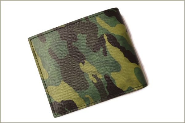 p 18 138 3 Prada Folding Wallet Bill Saffiano Camouf Prato