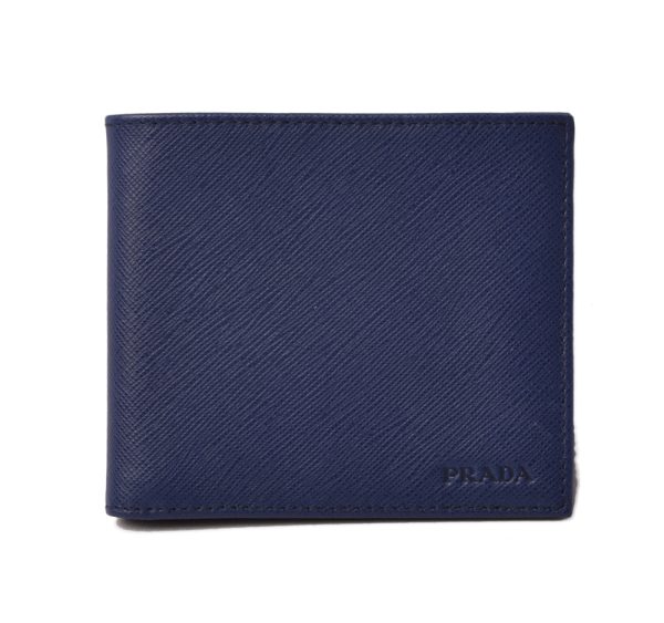 p 18 139 1 Prada Folding Wallet Saffiano Blue