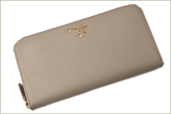 p 18 141 2 Prada Long Wallet Saffiano Metal Pomice