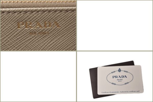 p 18 141 6 Prada Long Wallet Saffiano Metal Pomice