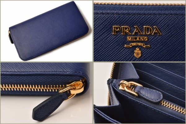 p 18 143 3 Prada Long Wallet Saffiano Metal Inchiostro