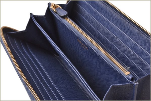 p 18 143 4 Prada Long Wallet Blue