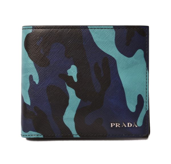 p 18 152 1 Prada Folding Wallet Saffiano Royal Blue