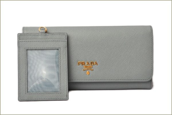 p 18 153 2 Prada Long Wallet Pass Case Saffiano Pervinca