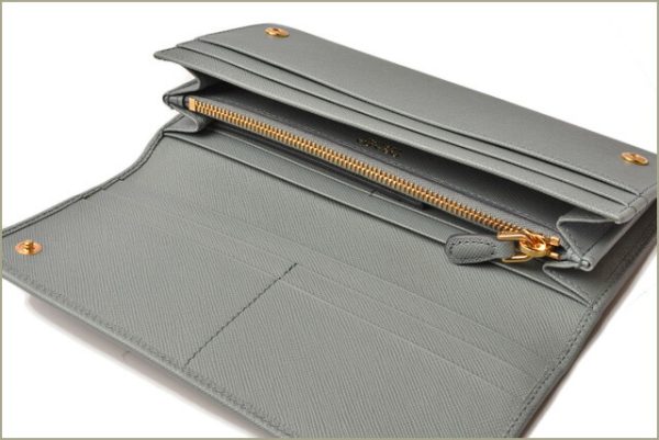 p 18 153 8 Prada Long Wallet Pass Case Saffiano Pervinca