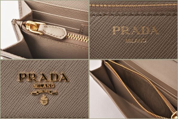 p 18 155 7 Prada Long Wallet Pass Case Saffiano Black