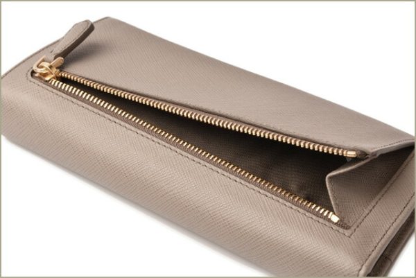 p 18 155 8 Prada Long Wallet Pass Case Saffiano Black