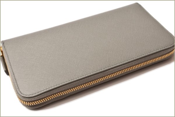 p 18 157 4 Prada Long Wallet Saffiano Metal Fiordaliso