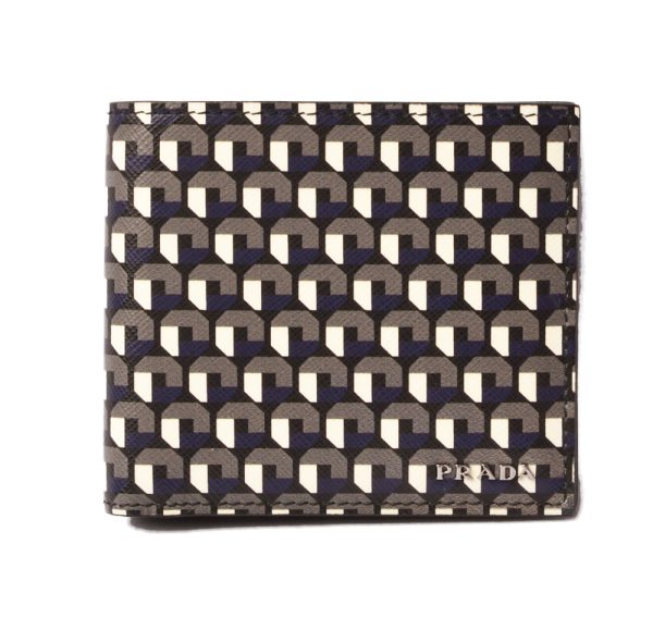 p 18 172 1 Prada Folding Wallet Bill Saffiano Fumo