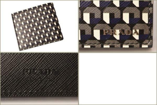 p 18 172 5 Prada Folding Wallet Bill Saffiano Fumo