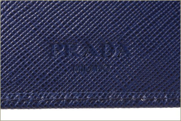 p 18 173 6 Prada Money Clip Folding Wallet Saffiano Inchiostro