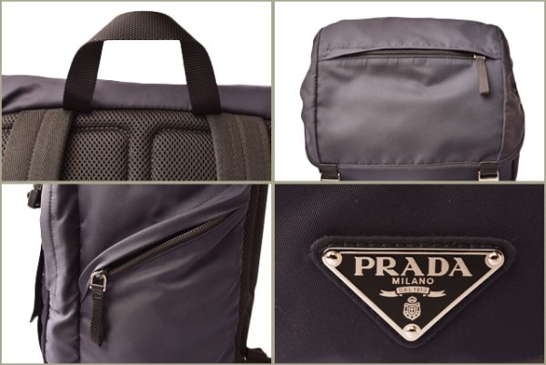 p 18 188 6 Prada Rucksack Backpack Day Bag Nylon Blue