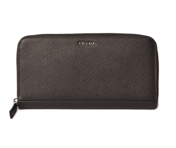 p 18 189 1 Prada Long Wallet Black