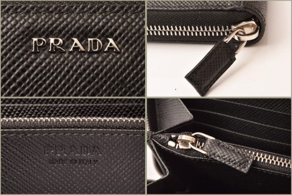 p 18 189 6 Prada Long Wallet Black