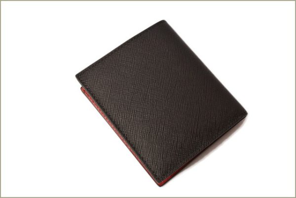 p 18 213 3 Prada Folding Wallet Black Ruby