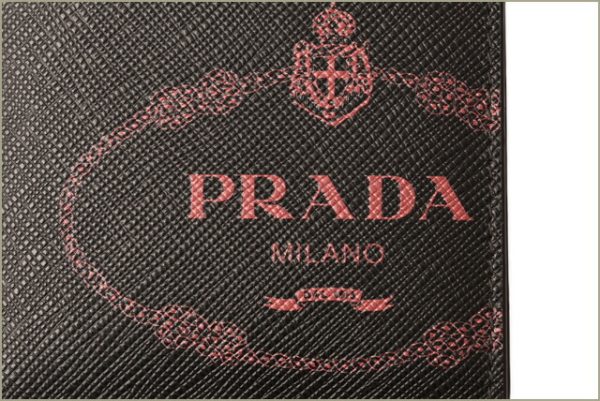 p 18 213 4 Prada Folding Wallet BillfSaffiano Black Ruby